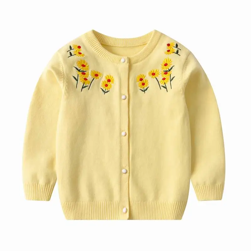 

Вязаный свитер Little maven, однотонная одежда для маленьких девочек, осенняя Милая толстовка, кардиган, мягкий для маленьких девочек, детей