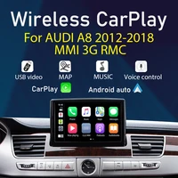 wireless carplay for audi a8 2012%ef%bd%9e2018 mmi 3g rmc system android auto mirror link siri voice control