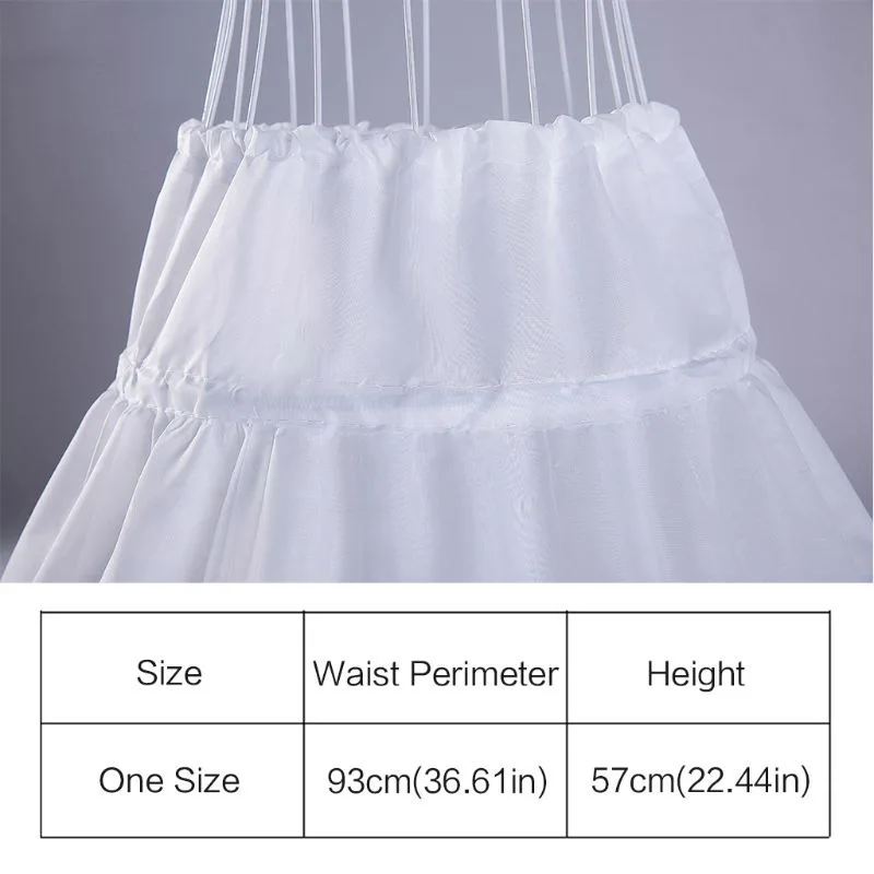 

1 Pcs Children Kids Girl Petticoat Pannier Skirt 3 Hoops for Wedding Dress Party SWD889