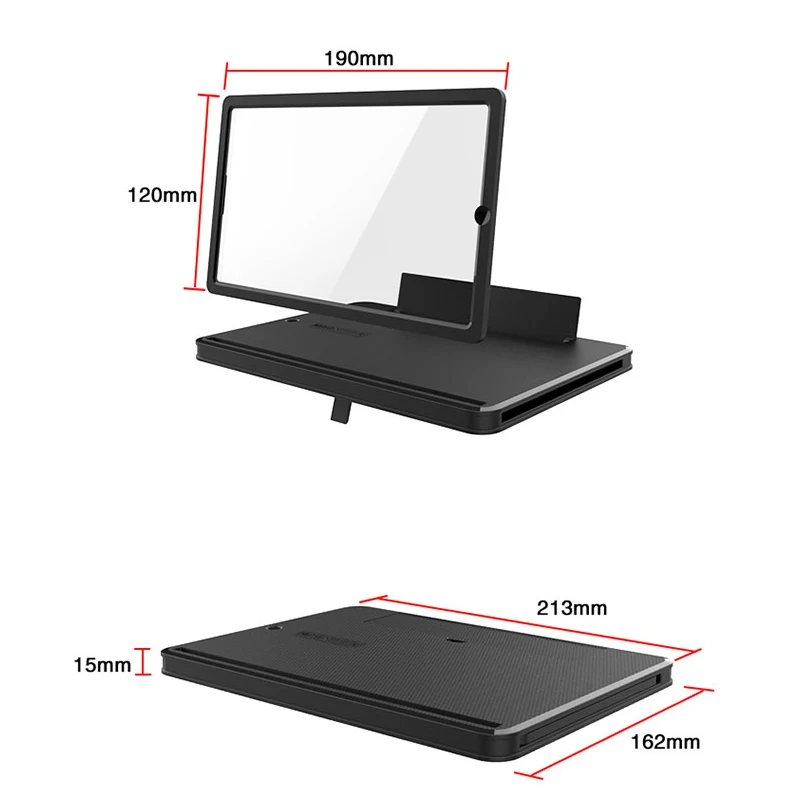 2021 new pull out 10 inch mobile phone screen magnifier desktop stand 10d screen magnification super clear phone desk holder free global shipping