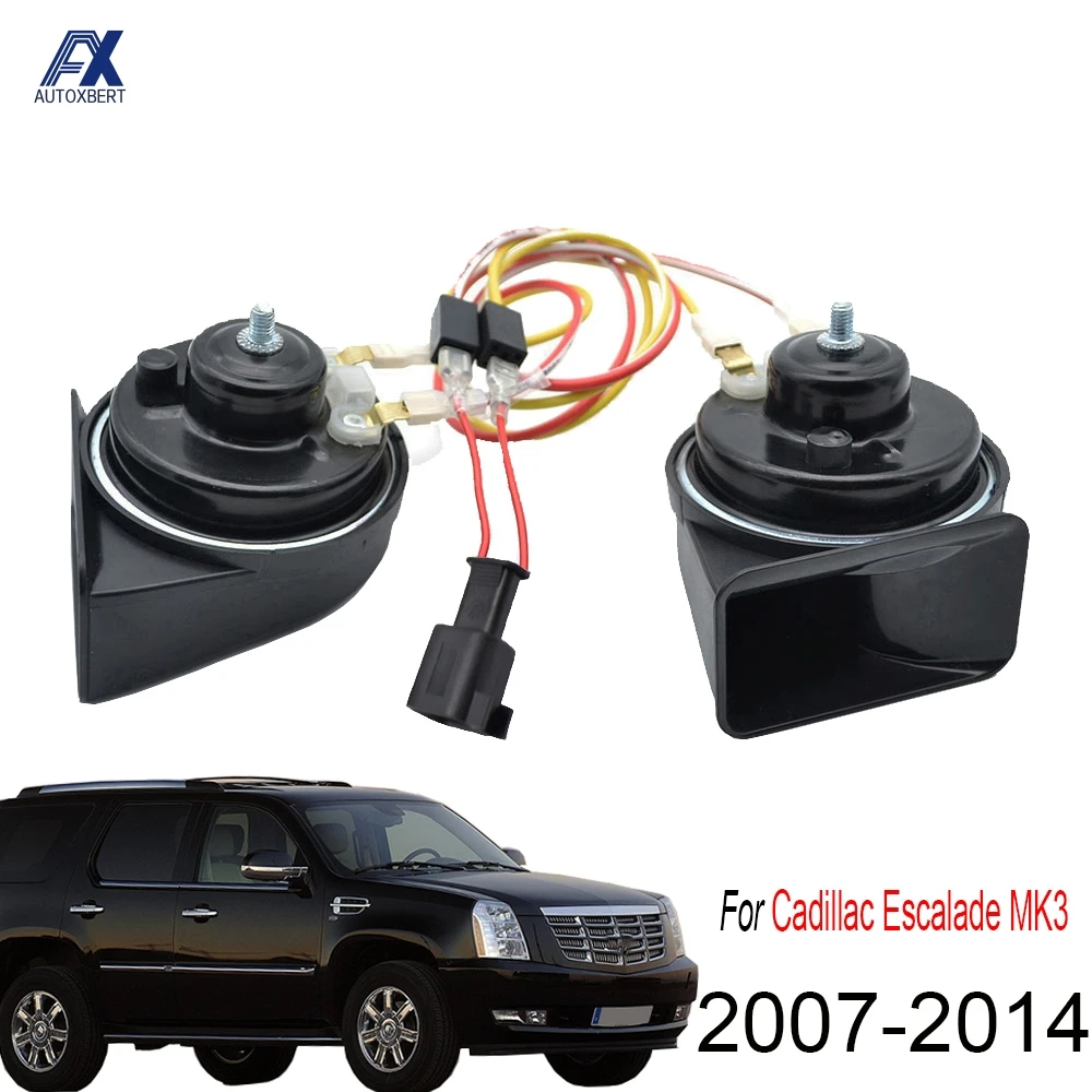 Двойной Автомобильный рожковый сигнал 410/510 Гц для Cadillac Escalade 2007 2008 2009 2010 2011 2012 2013 2014