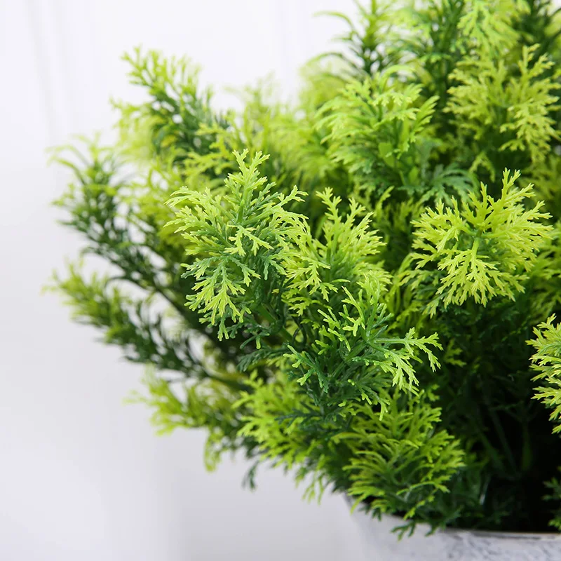 7 вилок зеленые пластиковые искусственные растения имитация травы башня