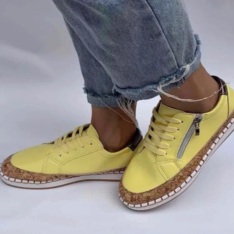 

New Women Sneakers Elegant Floral Printed Lace Up Female Flat Shoes Fashion Round Toe Lady Vulcanized Shoes Women Casual Shoes