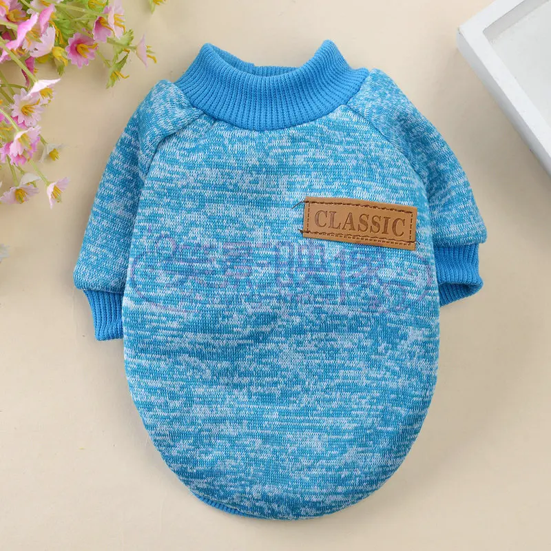 Новая одежда для домашних животных собак свитер два фута плюшевый осенний и