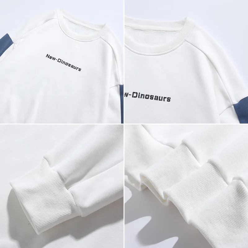 

Una Reta Sweatshirt Men Streetwear Autumn New Casual Pullover Man Hip Hop Color stitching Tops Fashion Loose Sweatshirts Men