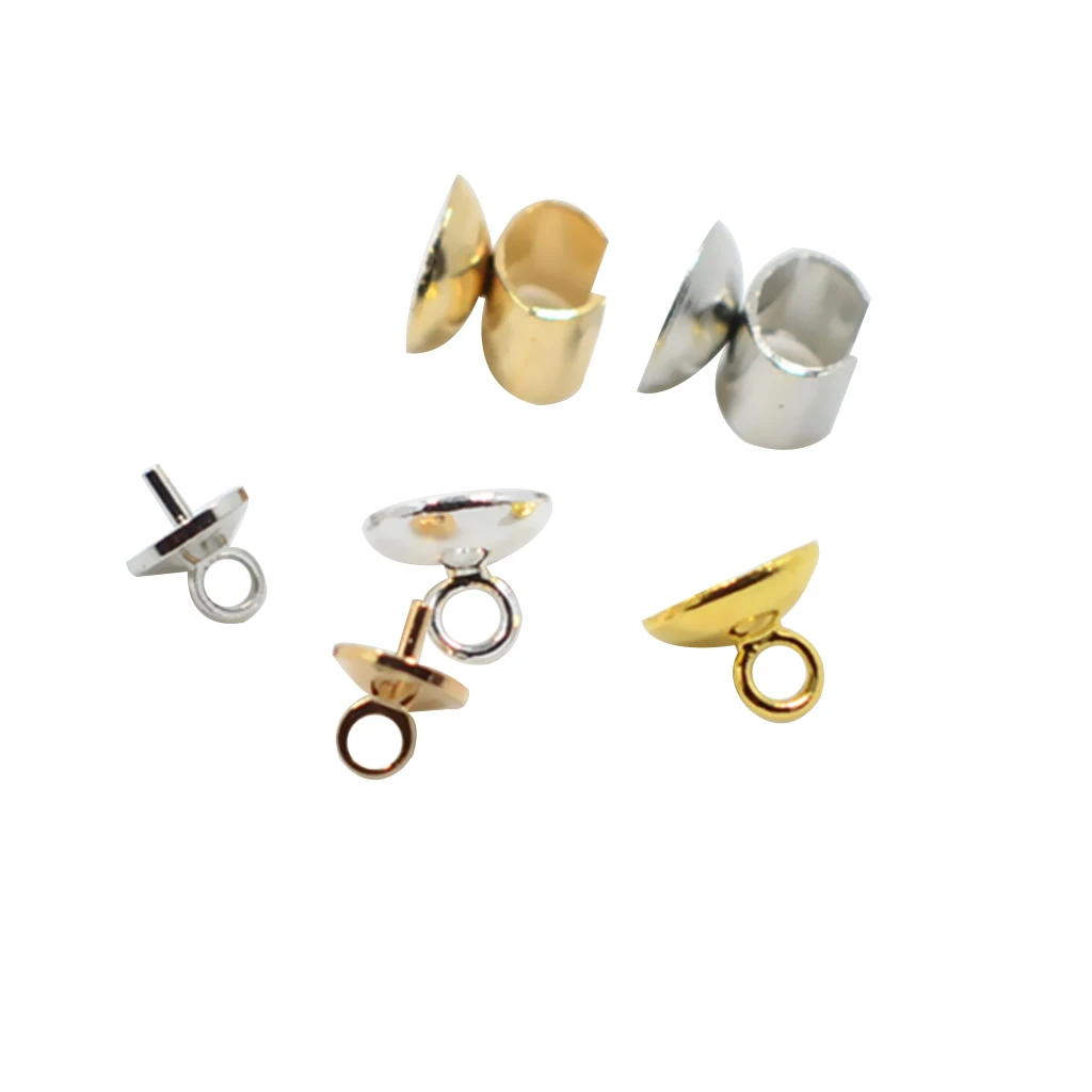 

50 Pieces 6mm,8mm DIY Jewelry Hair Accessories Finding Craft for Hair Ornament Sticker diy hair finding craft