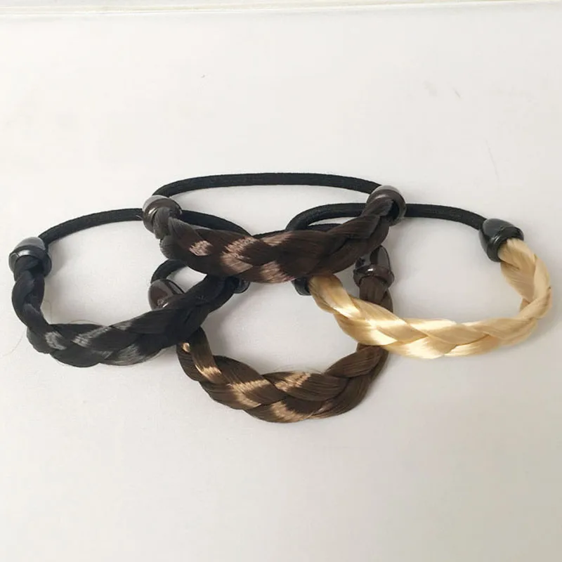 2017 женские аксессуары для волос плетеные синтетические эластичные резинки
