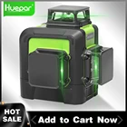 Нивелир лазерный Huepar, 12 линий, зеленый лазер, самовыравнивающийся, с литийионным аккумулятором