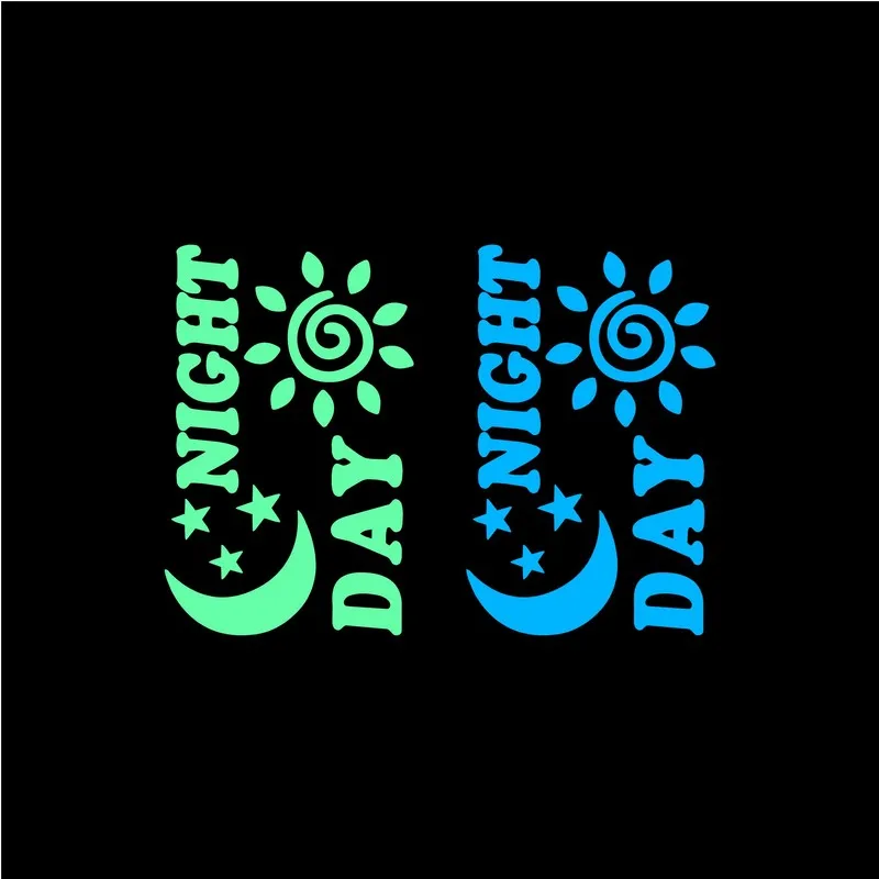Солнце Луна звезды светится в темноте стикер на стену s День и ночь светящиеся