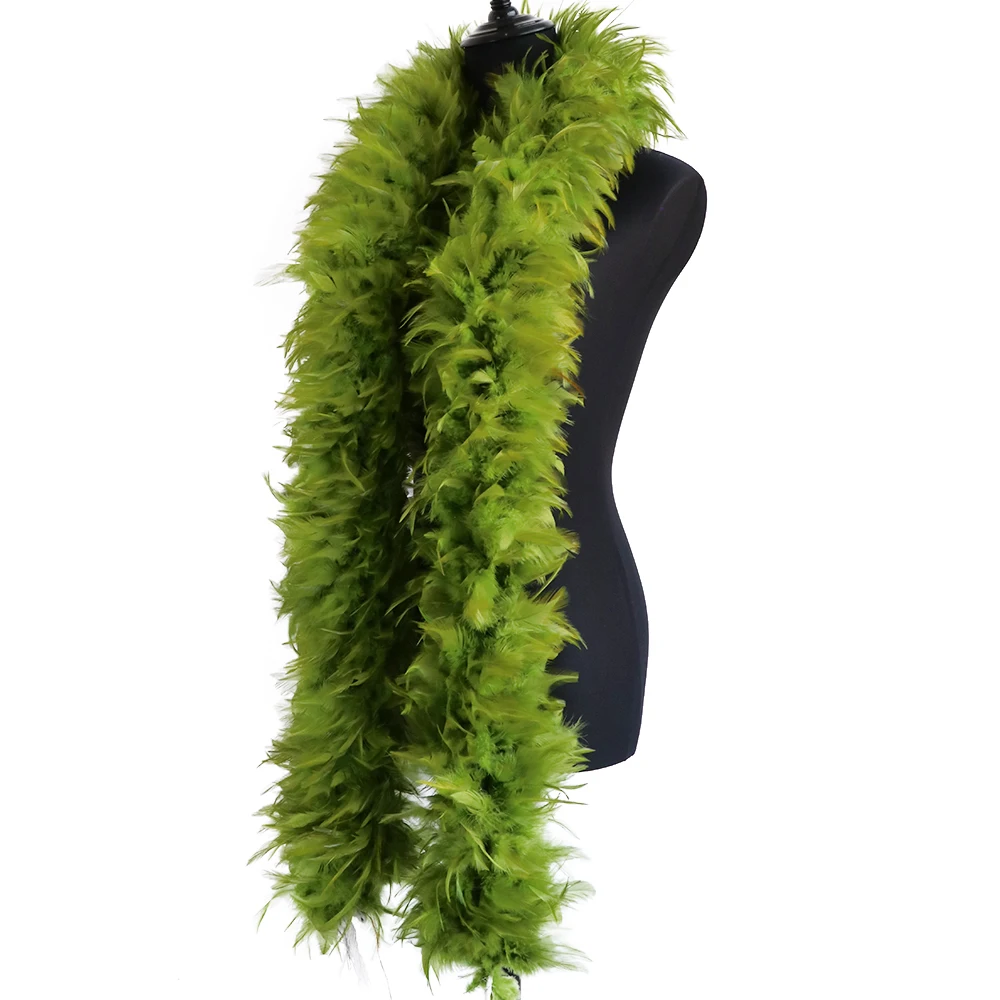 

2 Meters Chicken Feather boa Ribbon DIY Clothing Dress Accessories boa feathers for Stage/Party Decoration Scarf Crafts