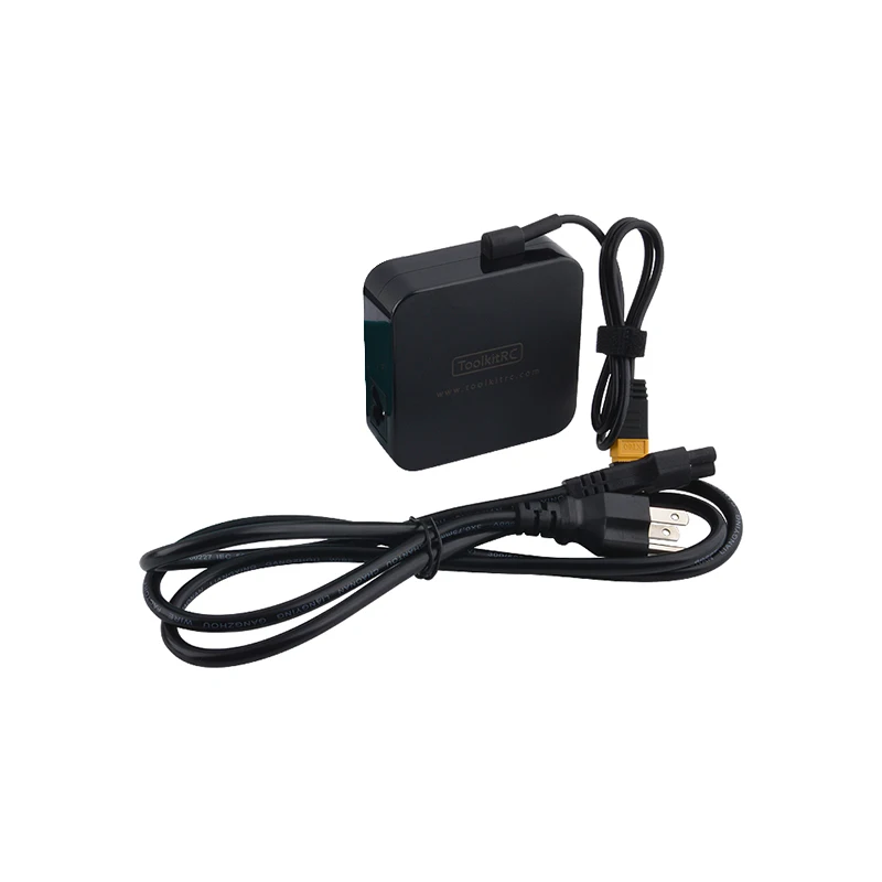 ToolkitRC AC/DC адаптер питания 100 Вт Выходная мощность XT60 EU US Plug AC 100-240V 50/60Hz для RC LiPo