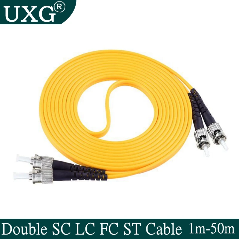 Двойной SC LC ST FC UPC к Simplex 2 0 мм 3 ПВХ одномодовый волоконно оптический