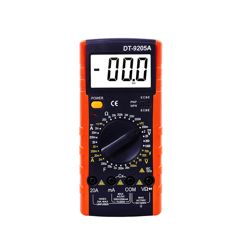 Цифровой мультиметр электрический ручной Амперметр Вольтметр Сопротивление