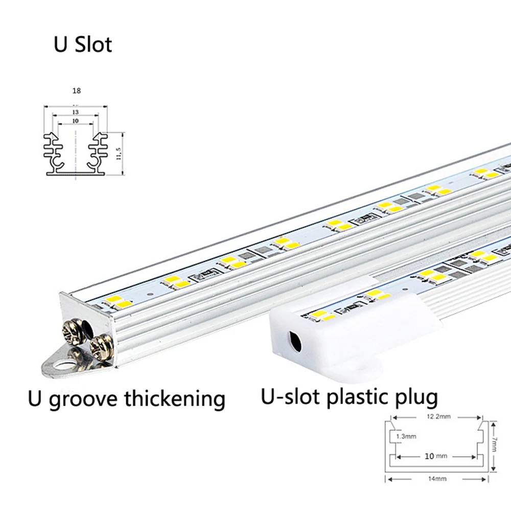 50 см двухрядные светодиодные жесткие бар свет алюминиевый жесткий полосы