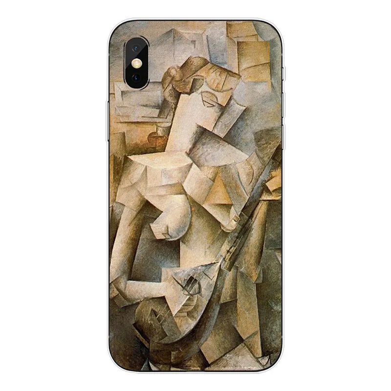 Пабло Пикассо chorando Menina чехол для iphone X XR XS Max 6 5 8 7 mais Caso Pintura A Oleo Casos De Telefone de Жесткий