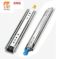 Heavy Duty Locking Telescopic Drawer Channel Runners Slides 100kg With Lock Rails