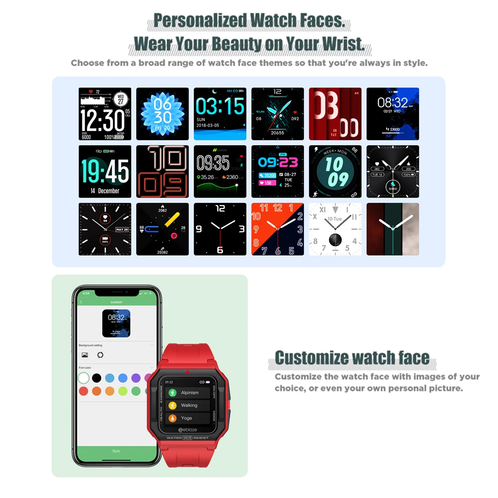 

Zeblaze Ares Retro Touch Screen Smart Watch 1.3 inch 5.1 Heart Rate Sensor Monitor Vibration Bracelet Fitness Tracker