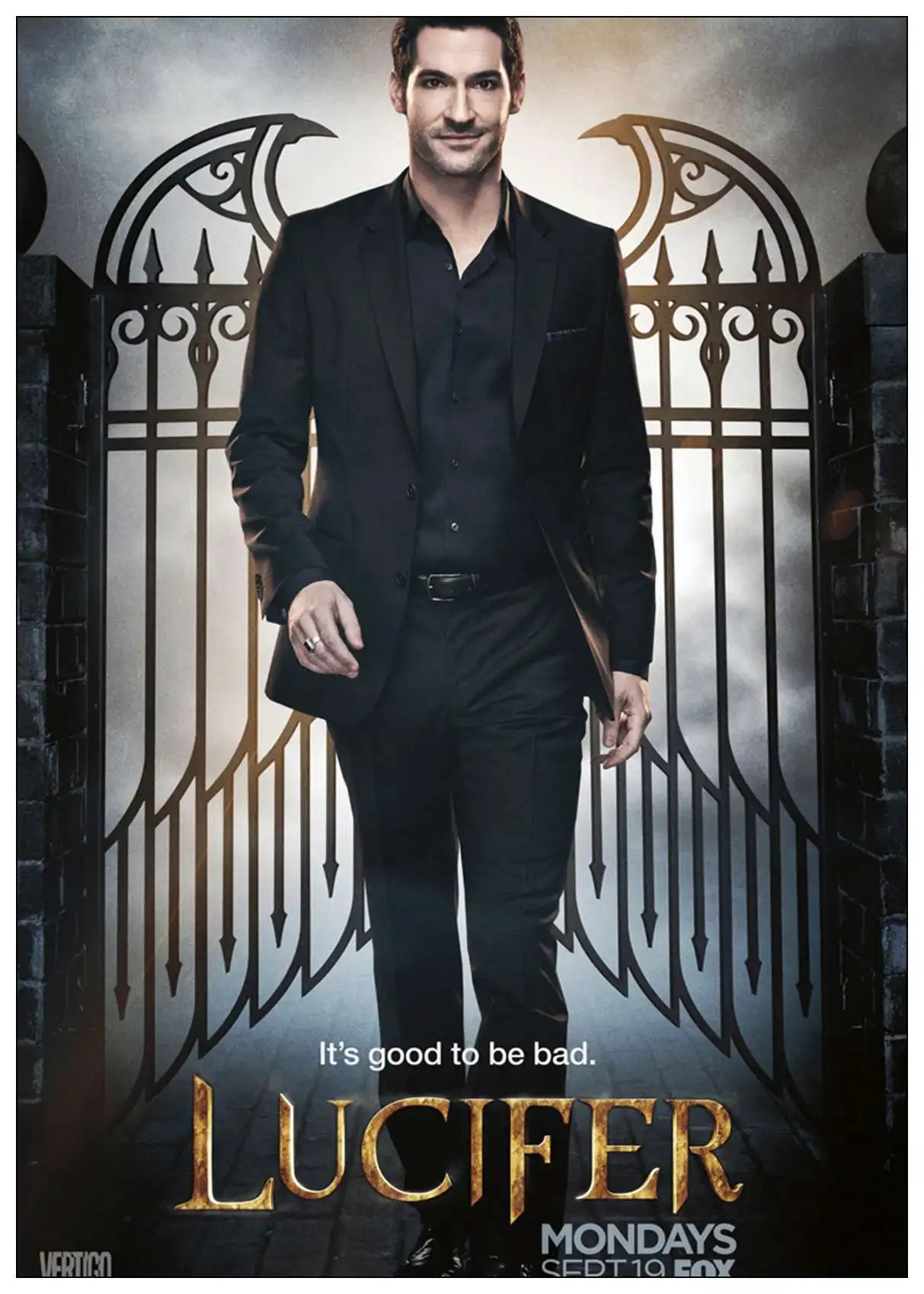 Облицовочный плакат Lucifer ТВ серии показ стикер на стену белая бумага домашний декоративный плакат на стену Прозрачный декор изображения