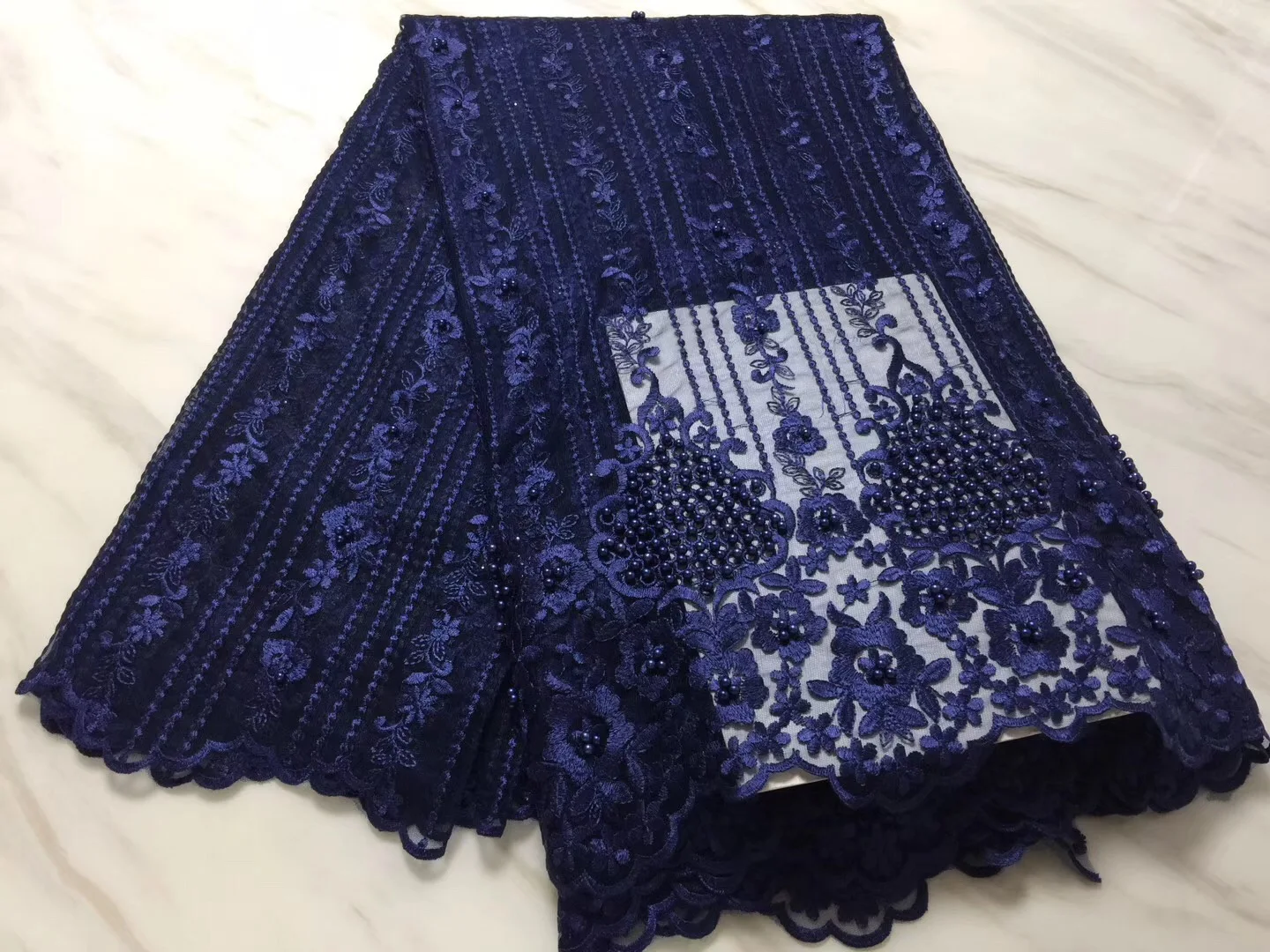 Королевская черная Тюлевая кружевная ткань Африканское свадебное платье для