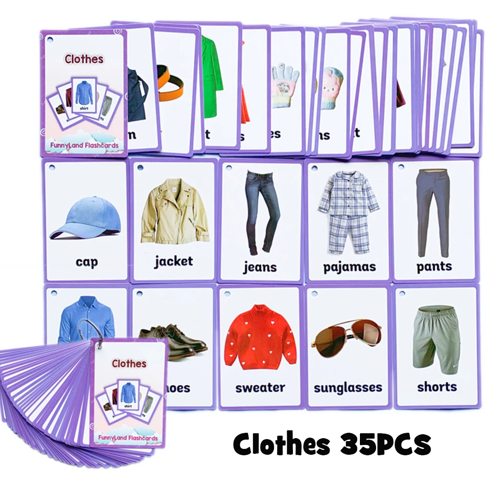 21 стиль Обучение малышам английским словам Монтессори когнитивные детские