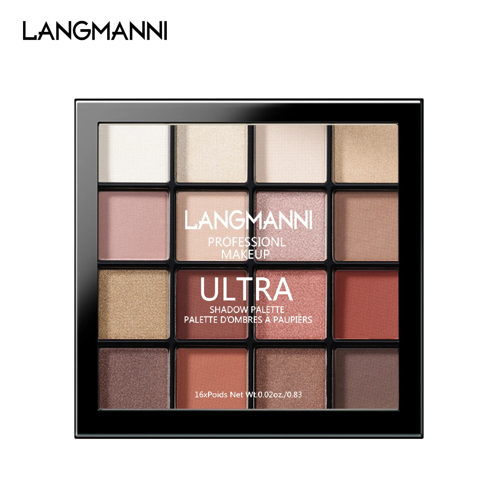 Палитра матовых теней для век 16 цветов блестящие тени водонепроницаемые стойкие