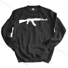 Толстовка мужская, AK-47, толстовка с капюшоном, наклейка AK47, наклейка с бомбой