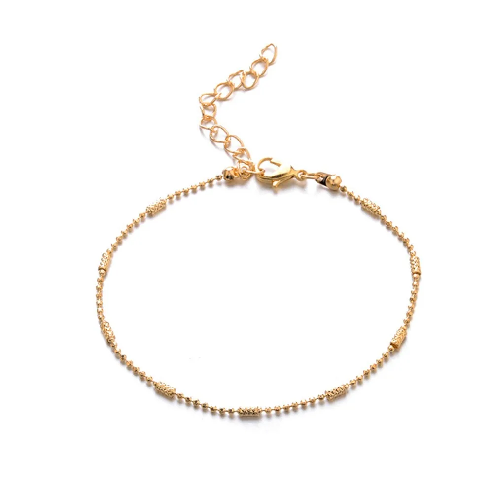 3 шт./компл. пляжные Стиль цепи браслеты крошечные блестки заявление ножные из