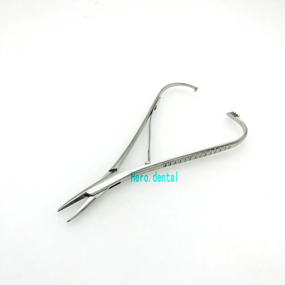 Плоскогубцы с держателем для зубных игл Mathieu щипцы из нержавеющей стали 14 см