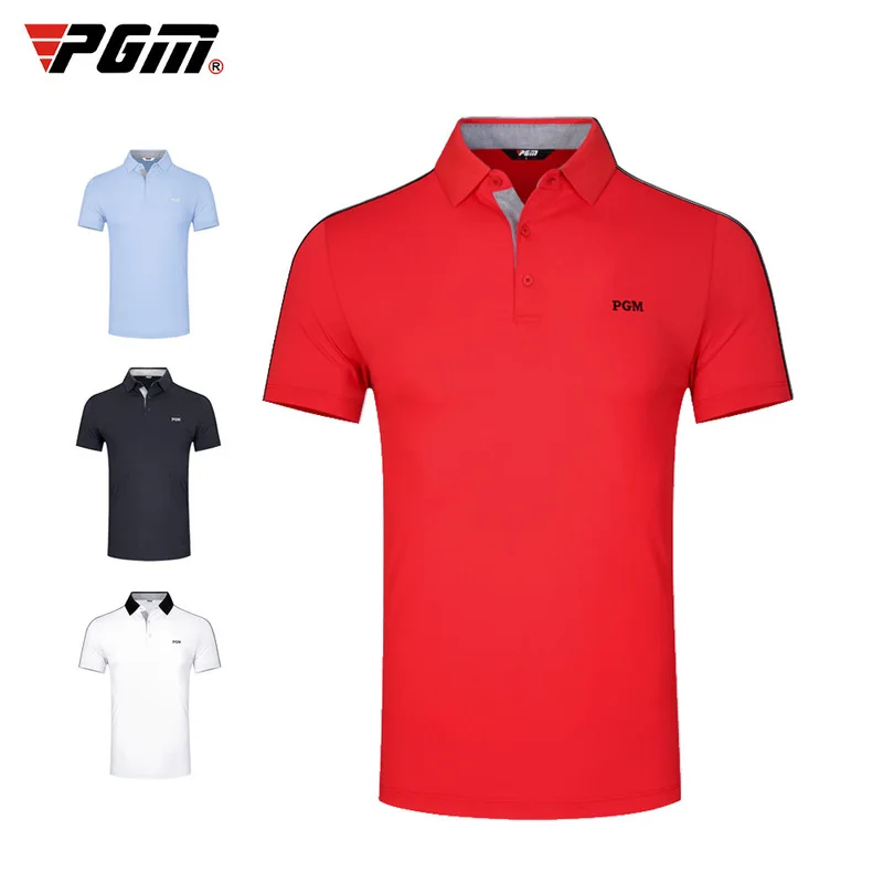 PGM ультратонкие топы Мужская футболка с коротким рукавом летняя спортивная