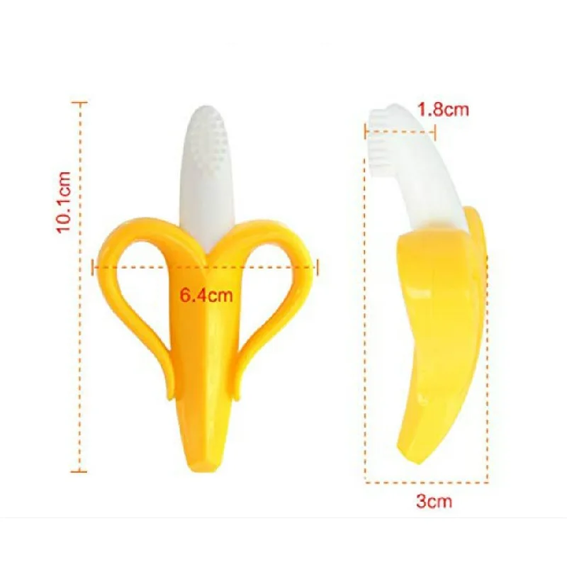 Зубная щетка с бананом для маленьких мальчиков грызунок девочки