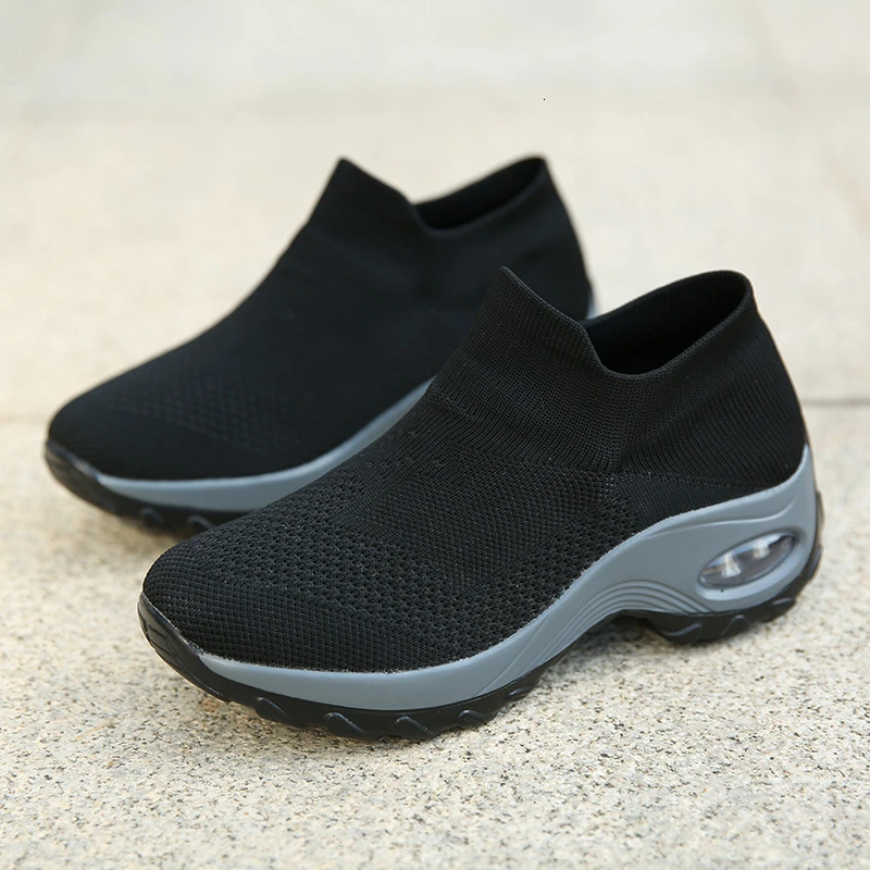 Женские кроссовки с воздушной подушкой увеличивающая рост дышащая обувь на