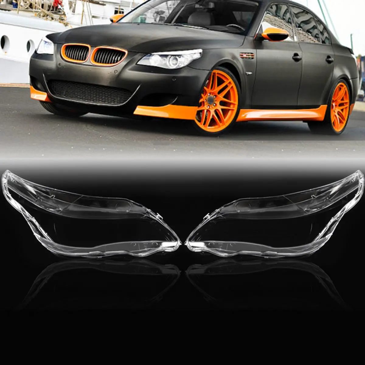 

Пара абажуров для BMW E60, E61, 5-Series, M5, 2003-2010