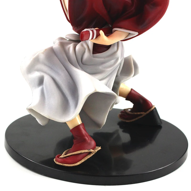 

19cm Rurouni Kenshin Figure Toys Himura Kenshin with Sword Statue PVC Collection Model Doll