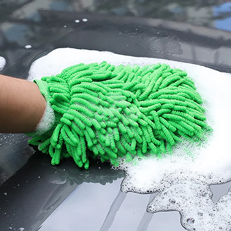 

Car Wash Glove Chenille Soft Anti-Scratch Car Washing Cleaning Tool Multifunction Cleaning Towel Cloth Car Wax Detailing Brush