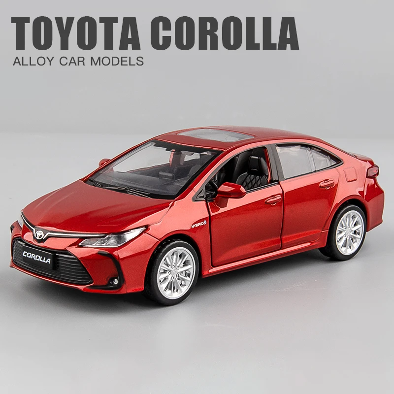 Модель автомобиля Toyota Corolla 1:33 модель из сплава литой под давлением Игрушечная со