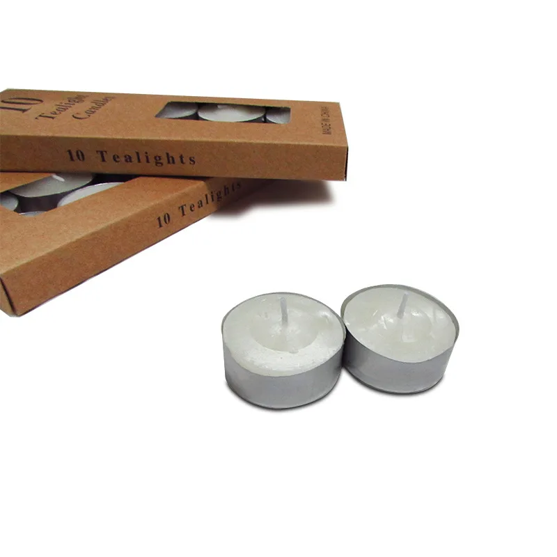 Свадебные белые свечи алюминиевая оболочка предложение маленькие 10 шт