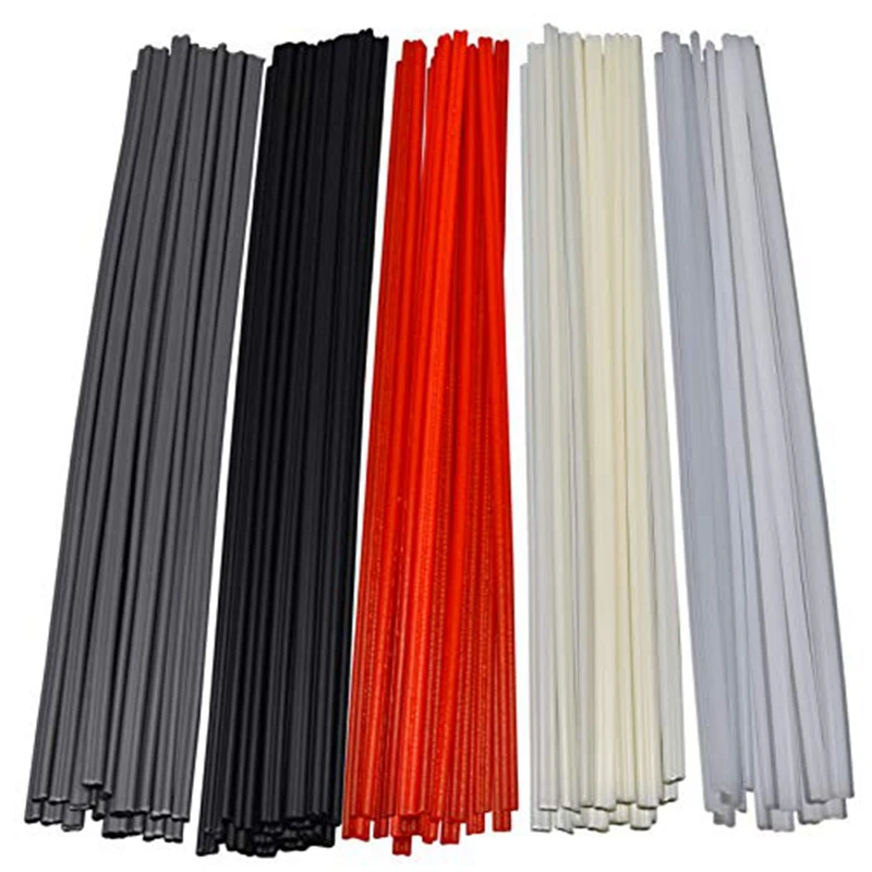 

100 Pieces Plastic Welding Rods PP/PVC/PPR Plastic Welder Repair Rods for Car Bumpers and Daily Plastic Repair