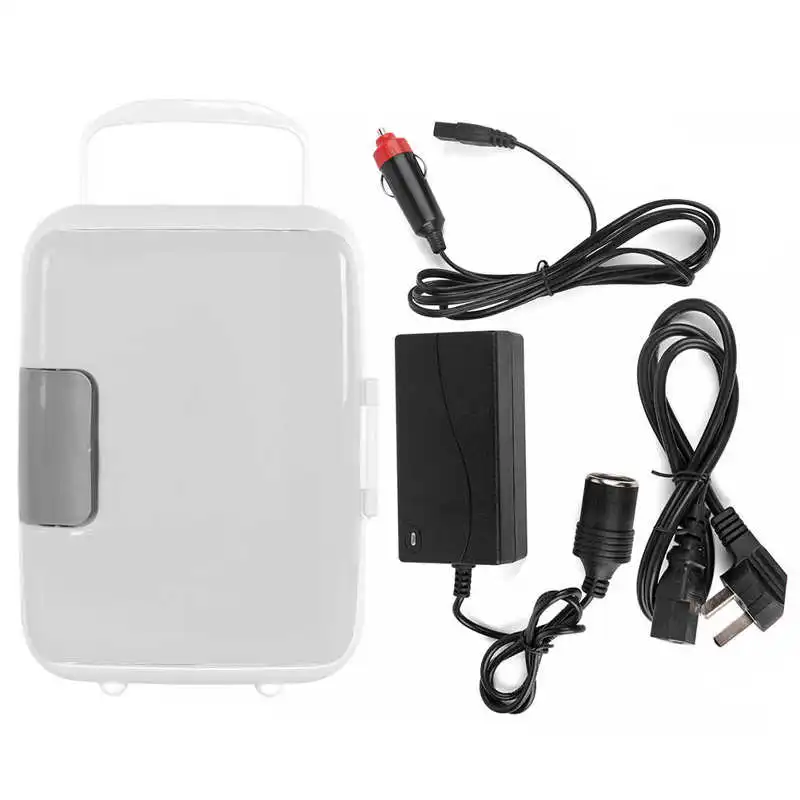 

4-liter Compact Cooler/Warmer Mini Fridge for Cars Trips Homes Dorms