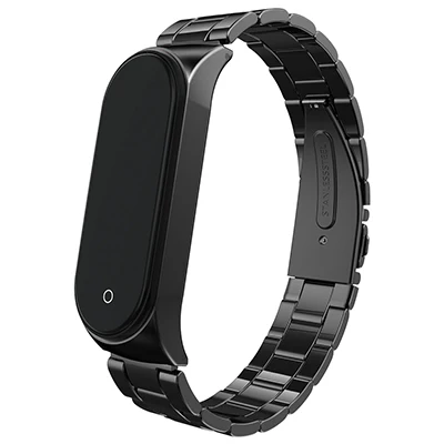 A Hangrui mi band 4 сменный металлический ремешок из нержавеющей стали браслеты mi Band 4 ремешок для Xiaomi mi band 4 - Цвет: A