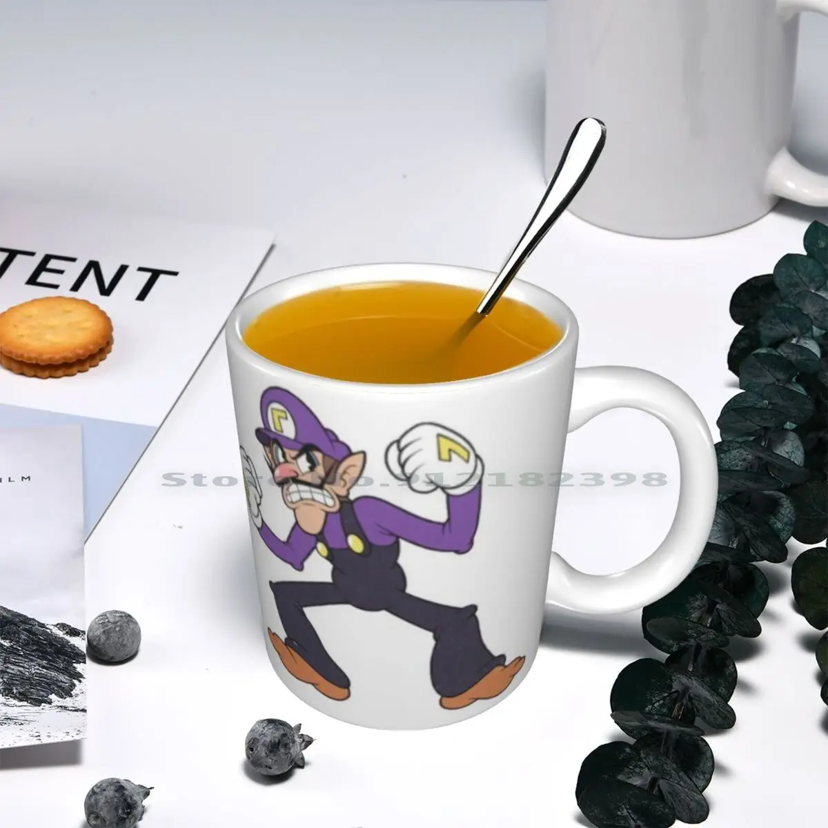 В художественном стиле waluipad Cuphead! Анимационный мультфильм. Керамические кофейные