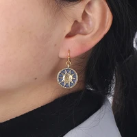 new design alloy gold sun moon star ladies earrings fashion trend party popular jewelry girls exquisite birthday gift jewelry