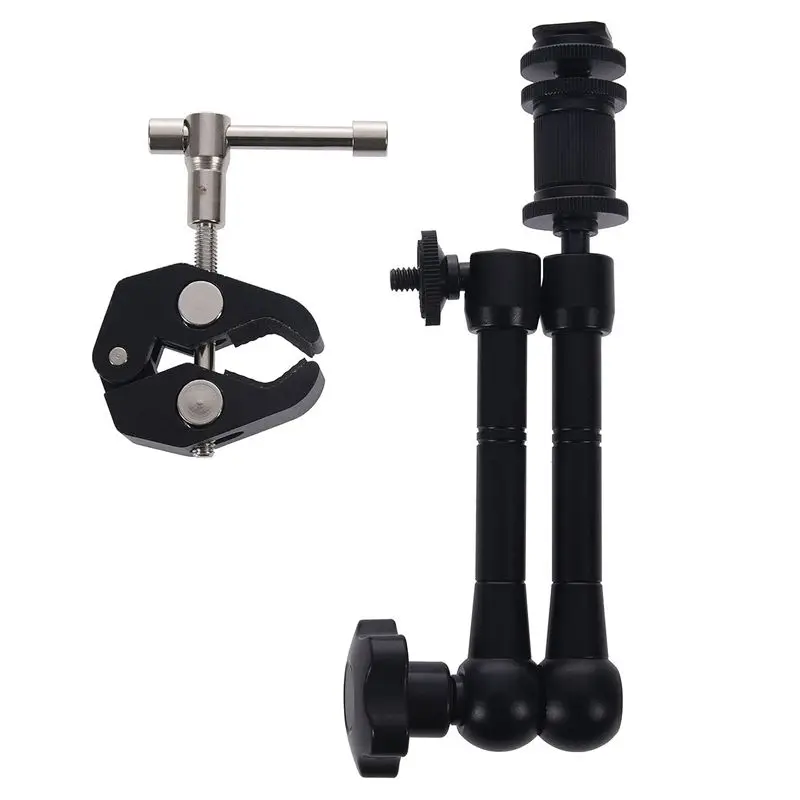 Супер зажим + 11-дюймовый шарнирный кронштейн ic Arm из алюминия для крепления