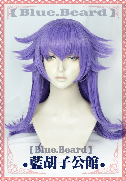 Теплостойкий синтетический щит для косплея Hero Leon фиолетового цвета длинный