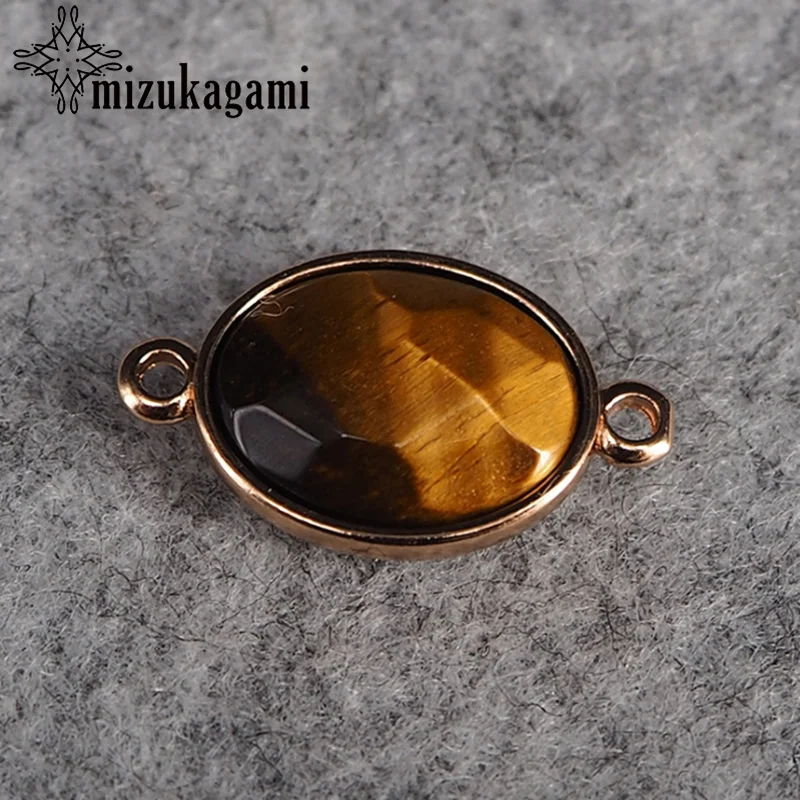 

1PCS 12*16mm Natural Stone Charms Pendant Crystal Oval Pendant For DIY Jewelry Accessories