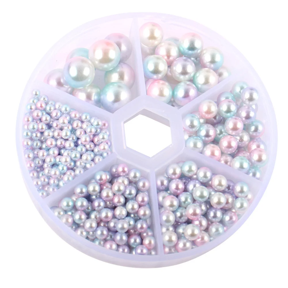 

1 Box of Ornament DIY Accessories Exquisite Fashion Glue on Embellishment for Hairband Craft Decoration