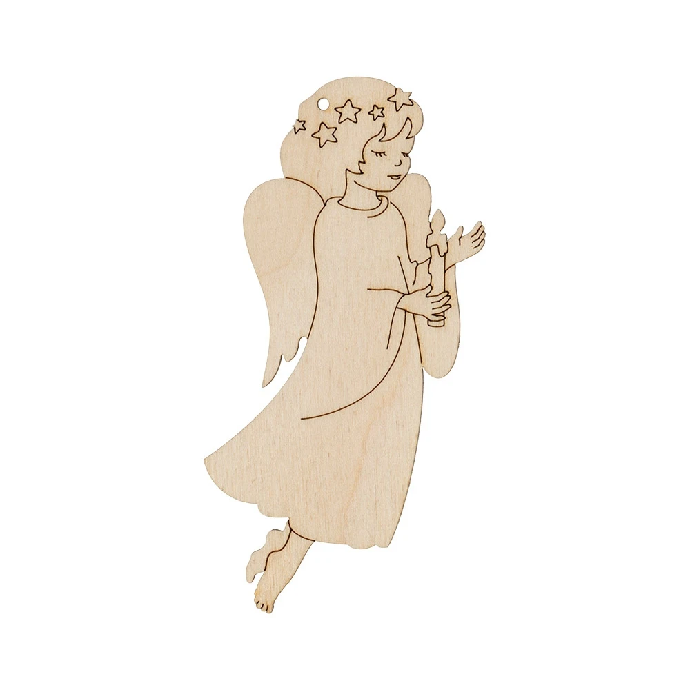 Заготовка для декорирования Mr. Carving &quotАнгел со свечой&quot 10х5 7 см|Поделки из