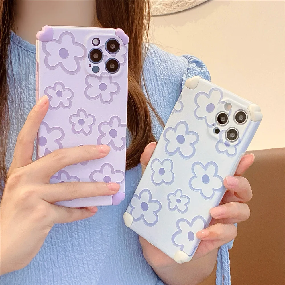 

Retro Art Oil Painting Landscape Flowers Phone Case for iPhone 12 11 Pro Max X XS XR 7 8 Plus Cover Silica Gel Soft Shell Fundas