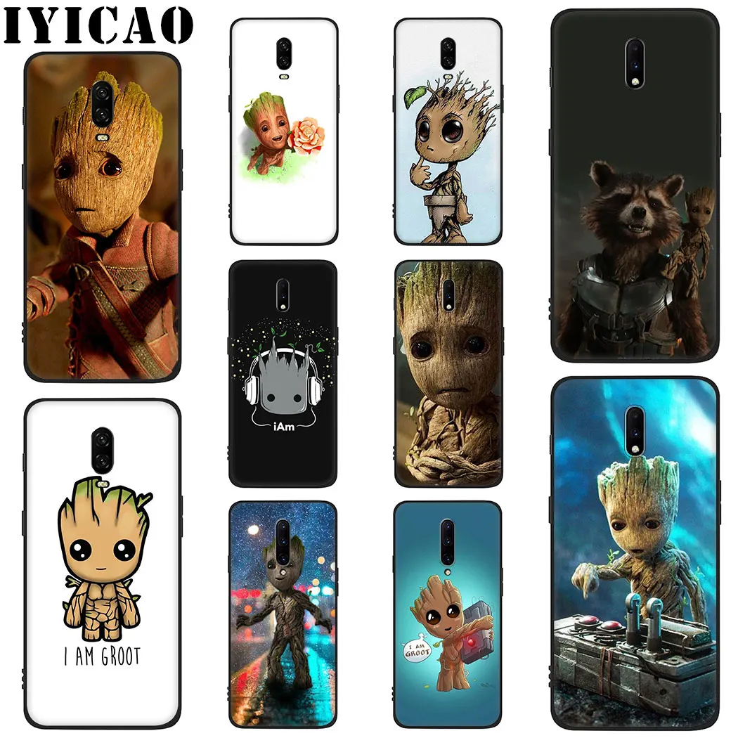Мягкий силиконовый чехол Guardian Rocket енот Groot Treeman для oneplus 5 5t 6 6t 7 Pro TPU |