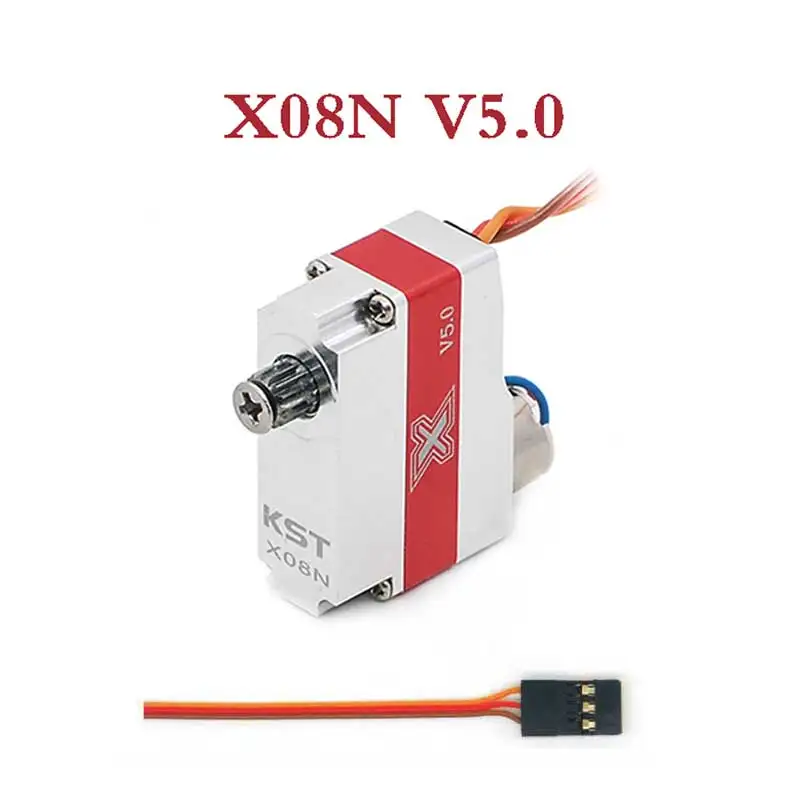 

KST Micro Servo X08N V5.0 High Torque Thin Wing Light Fixed Wing Steering Gear DLG Glider Helicopter