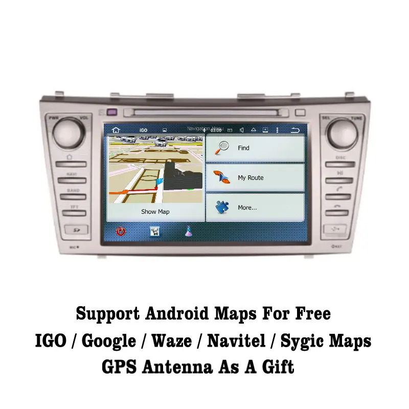 Liislee Android 7 1 2G RAM для Toyota Camry 2007-2011 Автомобильный Радио Аудио Видео Мультимедиа DVD